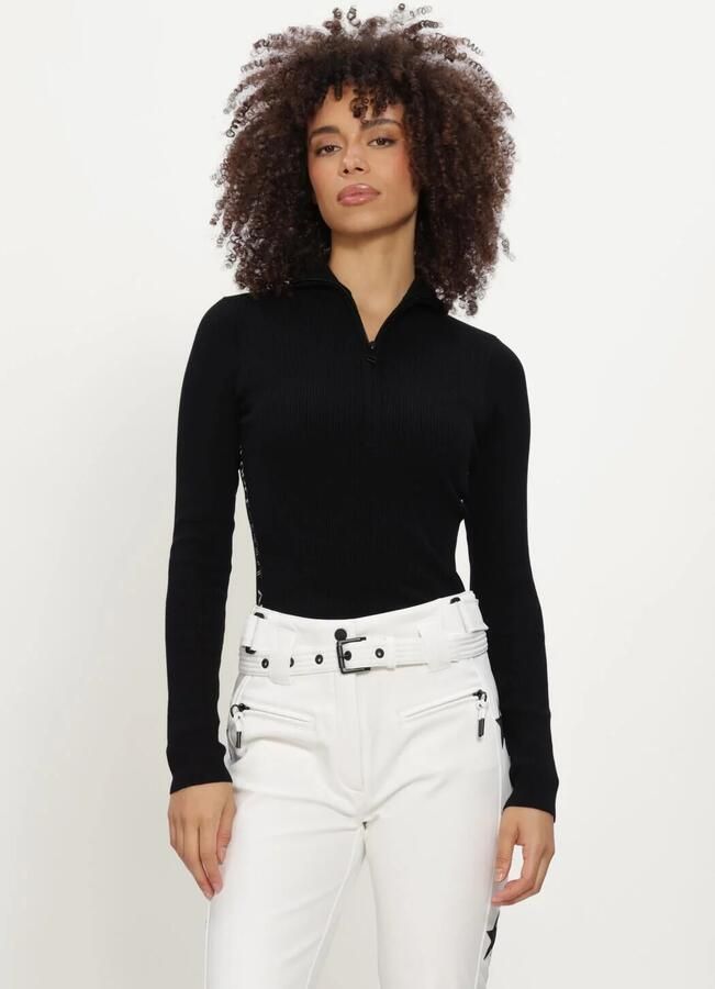 AIRFORCE Dames Truien & Vesten Ruby Ribbed Pully Zwart