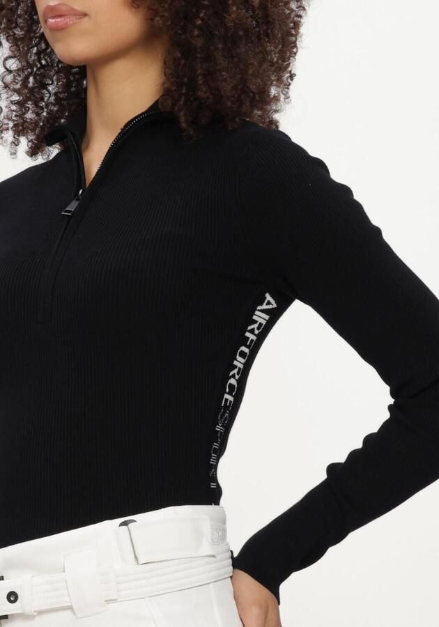 AIRFORCE Dames Truien & Vesten Ruby Ribbed Pully Zwart - Foto 3