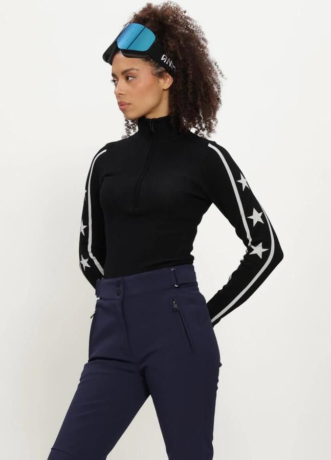 AIRFORCE Dames Truien & Vesten Stella Star Knitted Pully Zwart