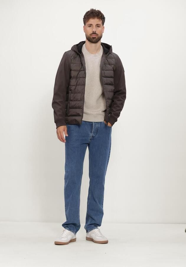 AIRFORCE Heren Jassen Hooded Cove Jacket Bruin - Foto 4