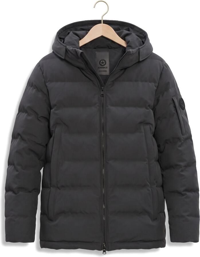 AIRFORCE Heren Jassen Mitchell Parka Donkergrijs - Foto 2