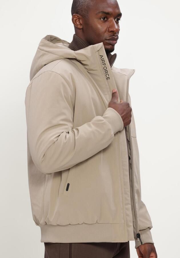 AIRFORCE Heren Jassen Padded Bomber Beige - Foto 4