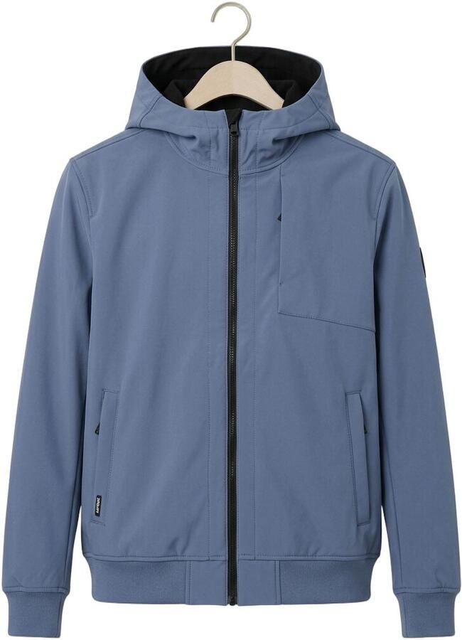 AIRFORCE Heren Jassen Softshell Jacket Chestpocket Blauw - Foto 2