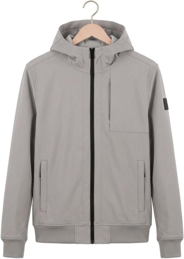 AIRFORCE Heren Jassen Softshell Jacket Chestpocket Grijs - Foto 2