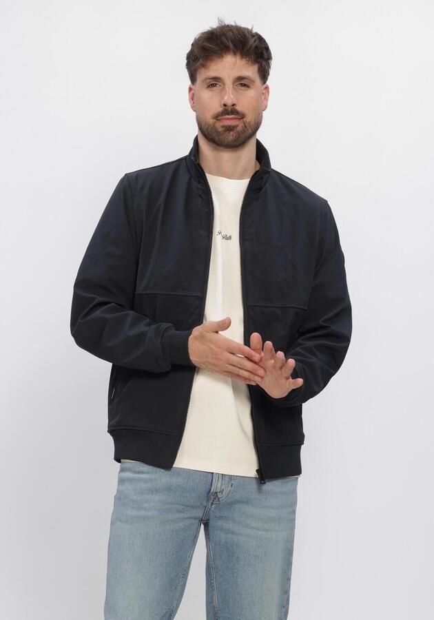 Airforce Softshell zomerjas donkerblauw effen rits slim fit