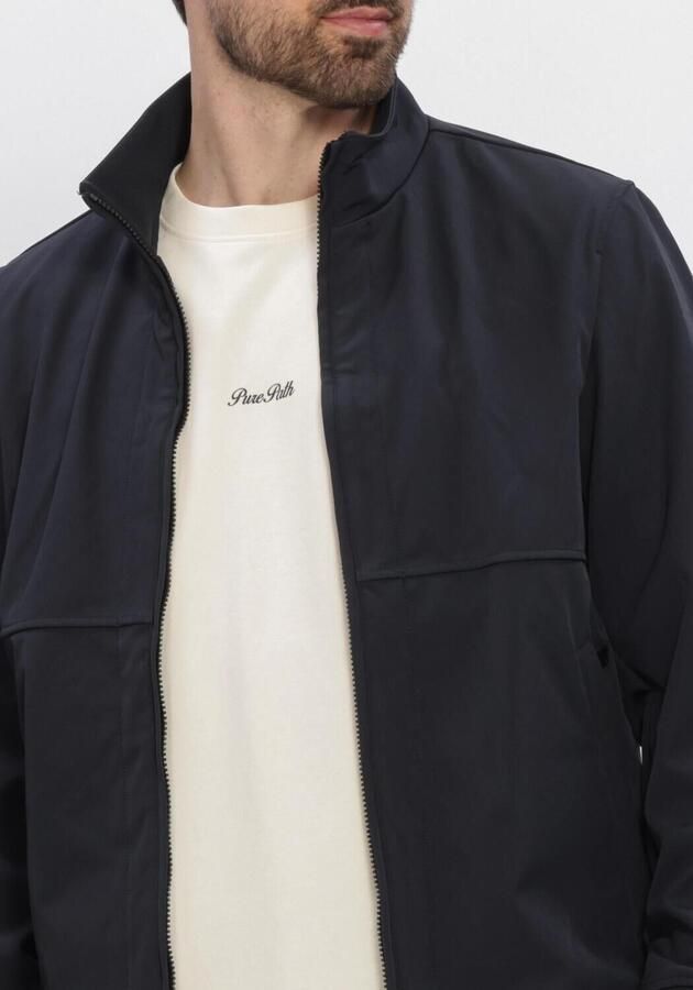 Airforce Softshell zomerjas donkerblauw effen rits slim fit - Foto 4