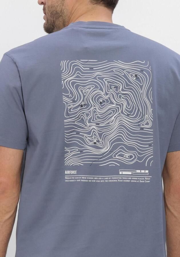 AIRFORCE Heren Polo's & T-shirts Altitude Tshirt Blauw - Foto 4