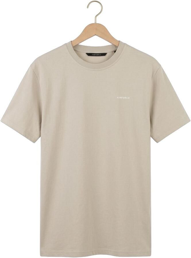 AIRFORCE Heren Polo's & T-shirts Basic T-shirt Beige - Foto 2