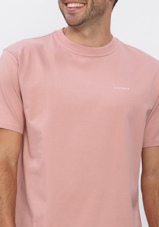 AIRFORCE Heren Polo's & T-shirts Basic T-shirt Roze - Foto 4
