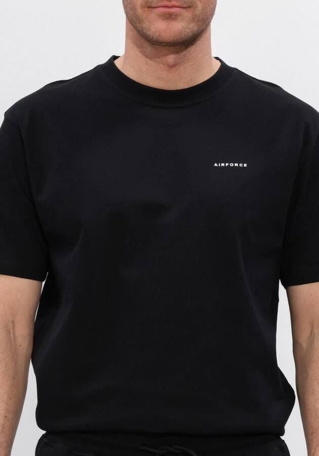 AIRFORCE Heren Polo's & T-shirts Basic T-shirt Zwart - Foto 4