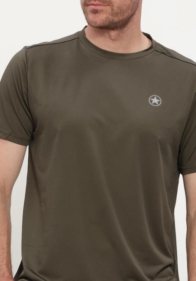 AIRFORCE Heren Polo's & T-shirts Easton Sport T-shirt Khaki - Foto 4