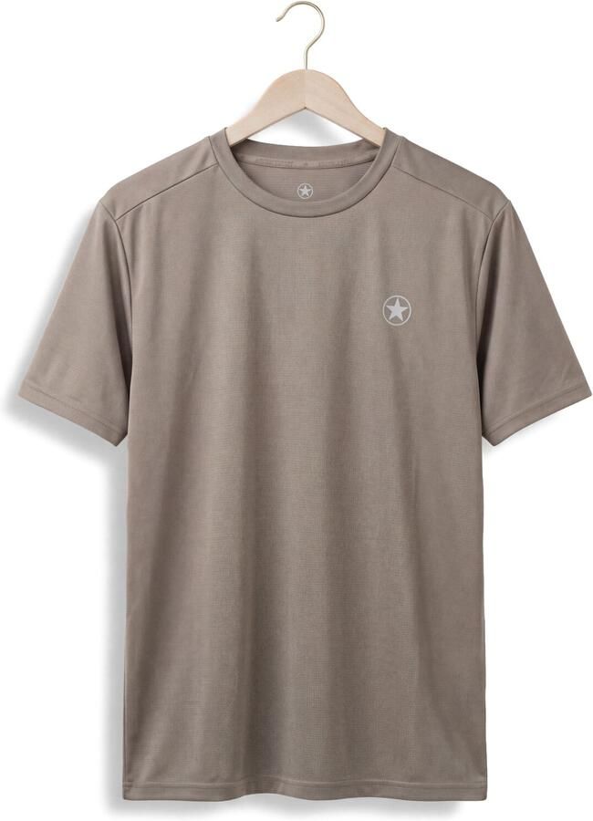 AIRFORCE Heren Polo's & T-shirts Easton Sport T-shirt Taupe - Foto 2