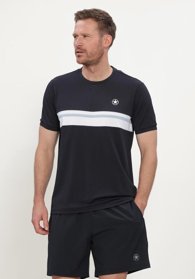 AIRFORCE Heren Polo's & T-shirts Nova Stipe T-shirt Donkerblauw