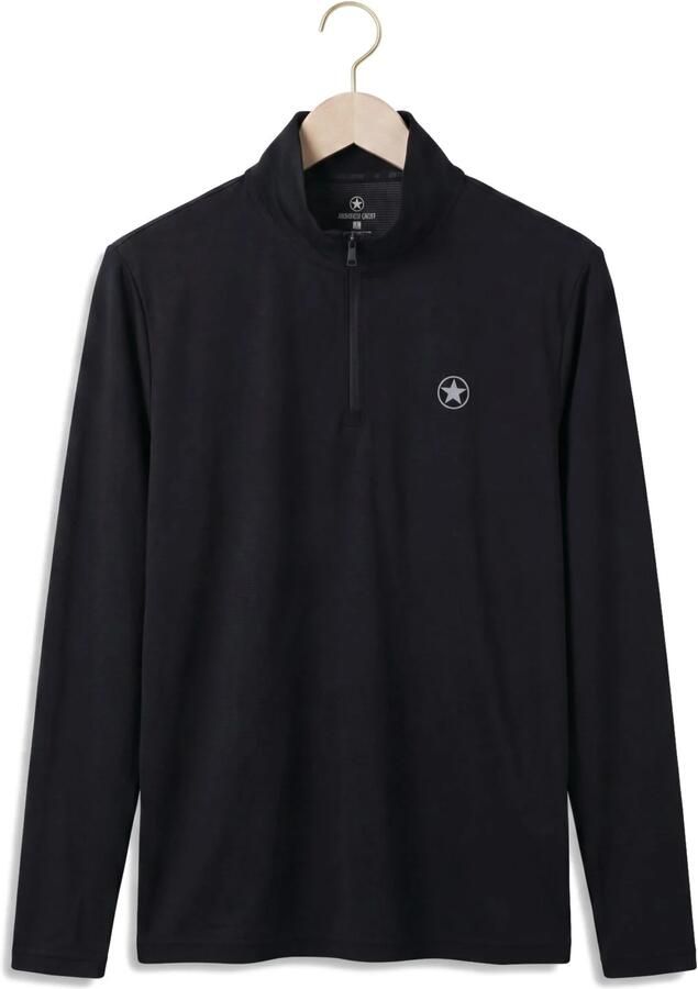 AIRFORCE Heren Truien & Vesten Parker Quarter Zip Sport Shirt Donkerblauw - Foto 2