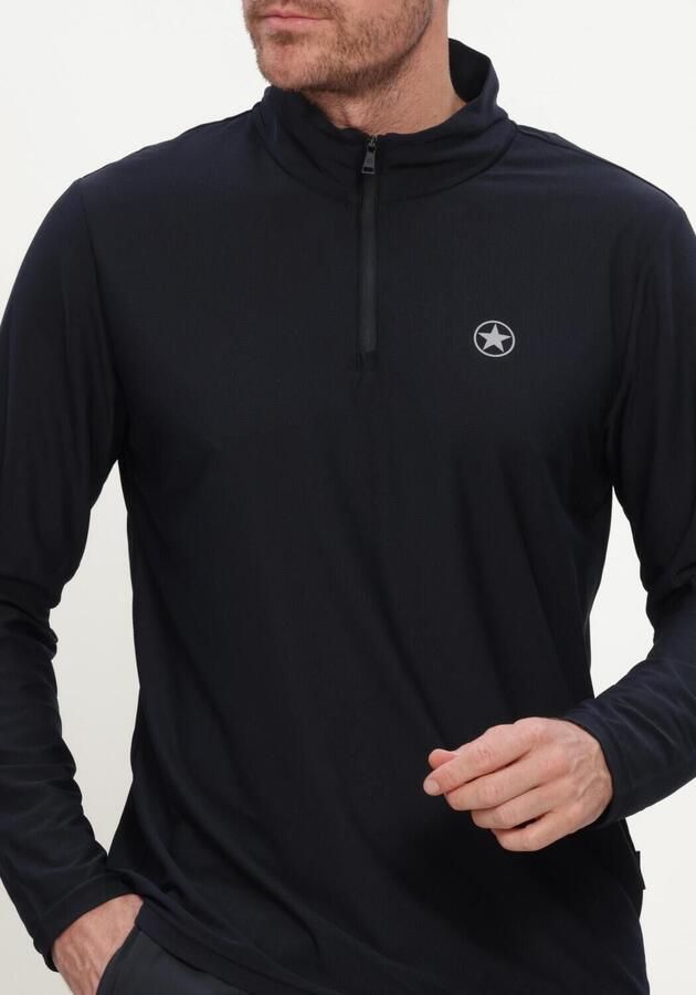 AIRFORCE Heren Truien & Vesten Parker Quarter Zip Sport Shirt Donkerblauw - Foto 4