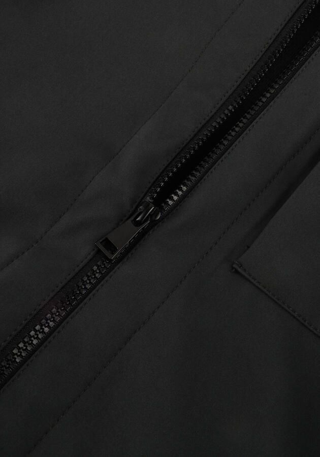 Airforce zomerjas donkergrijs Jongens Polyester Capuchon Effen 152