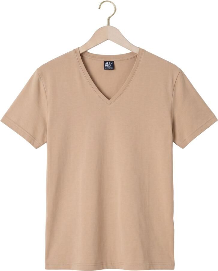 Alan Red T-shirt T-Shirt NOV V-Neck Stretch Beige 2-Pack - Foto 2