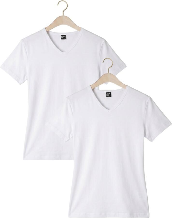 Alan Red T-shirt Oklahoma T-shirt Stretch Wit (2pack) - Foto 2