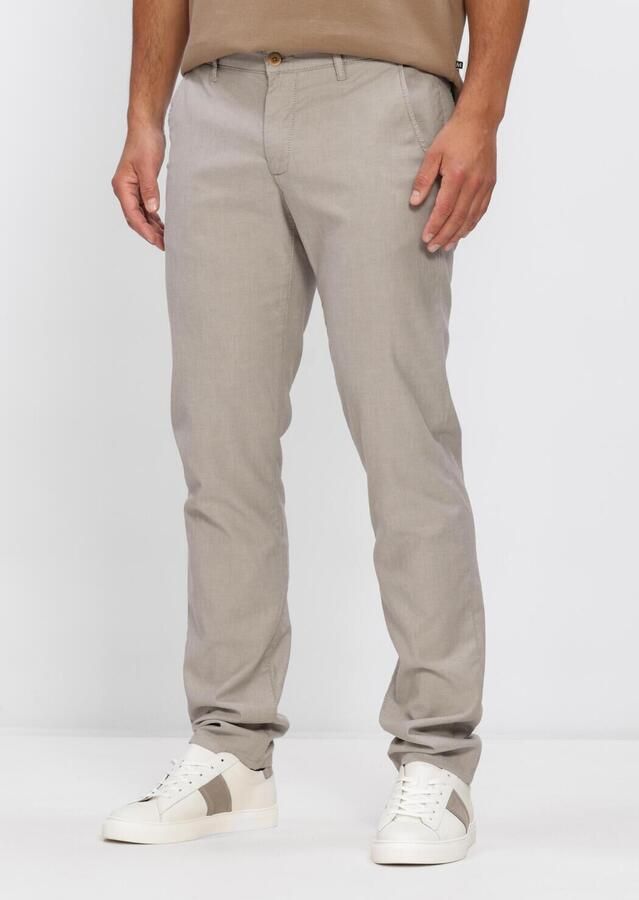 Alberto Regular fit broek met structuurmotief model 'LOU'