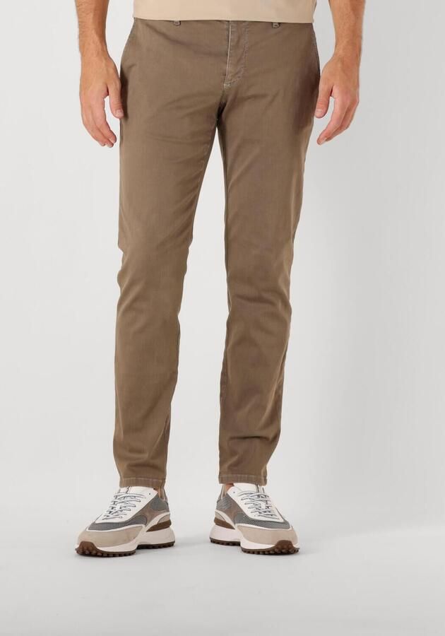 Alberto Bruine Chino Broek Slim Fit Brown Heren - Foto 4