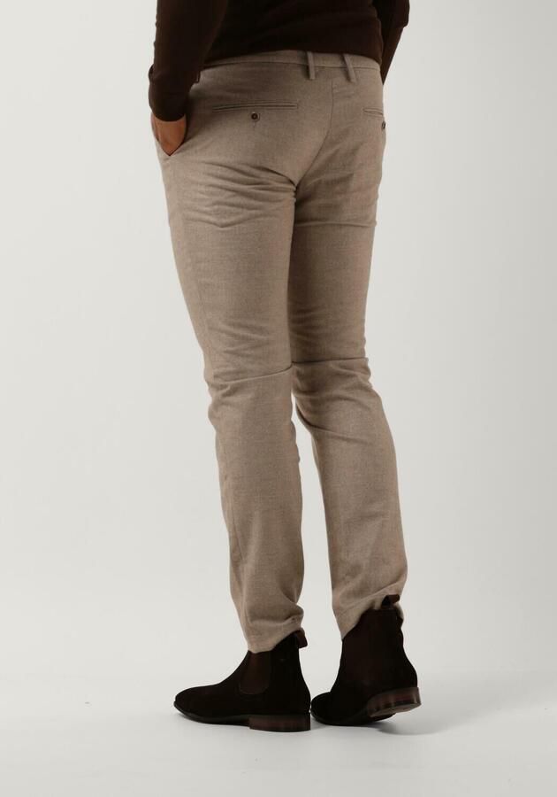 Alberto Beige Katoenen Chino Broek Beige Heren