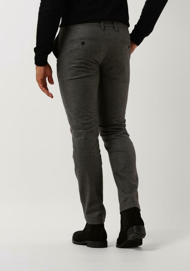 Alberto Grijze Katoenen Chino Broek Gray Heren