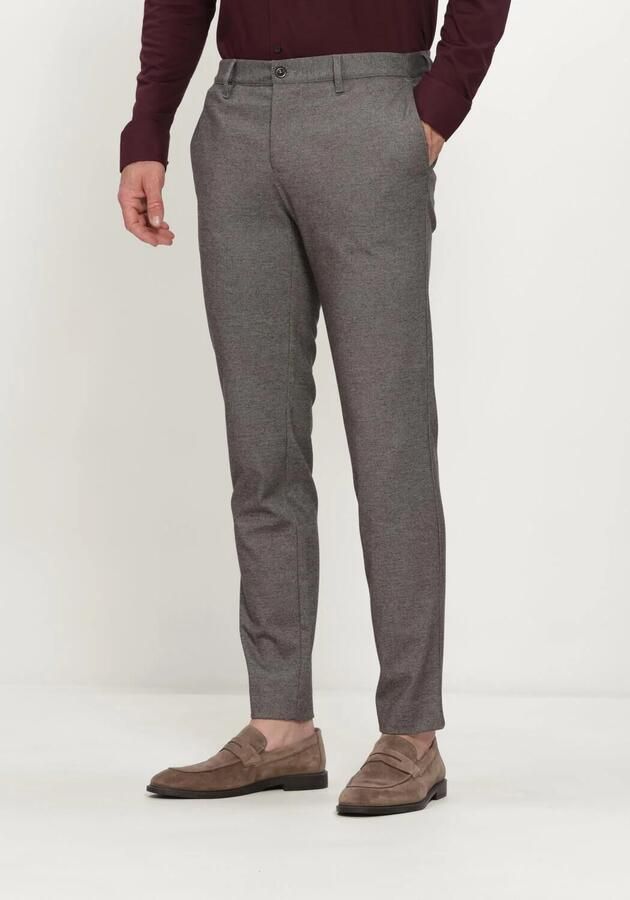 Alberto Broek Rob New Jersey Chino Check Taupe