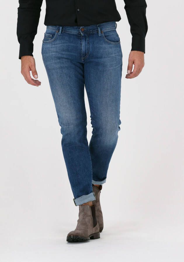 Blauwe Alberto Slim Fit Jeans Slim Organic Denim