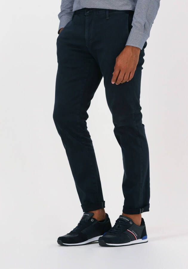 Alberto Slim Chino Blauwe Jeans met Uniek Design Blue Heren