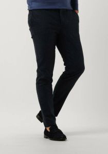 Alberto katoenen broek blauw geruit wol