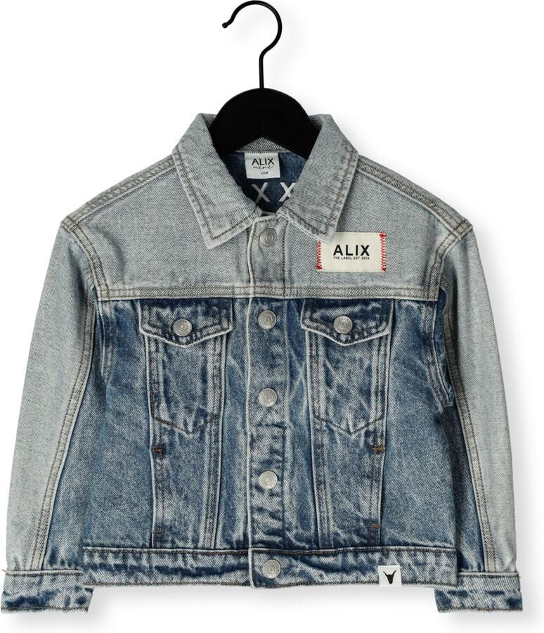 ALIX MINI Jongens Jassen Colour Block Denim Jacket Blauw