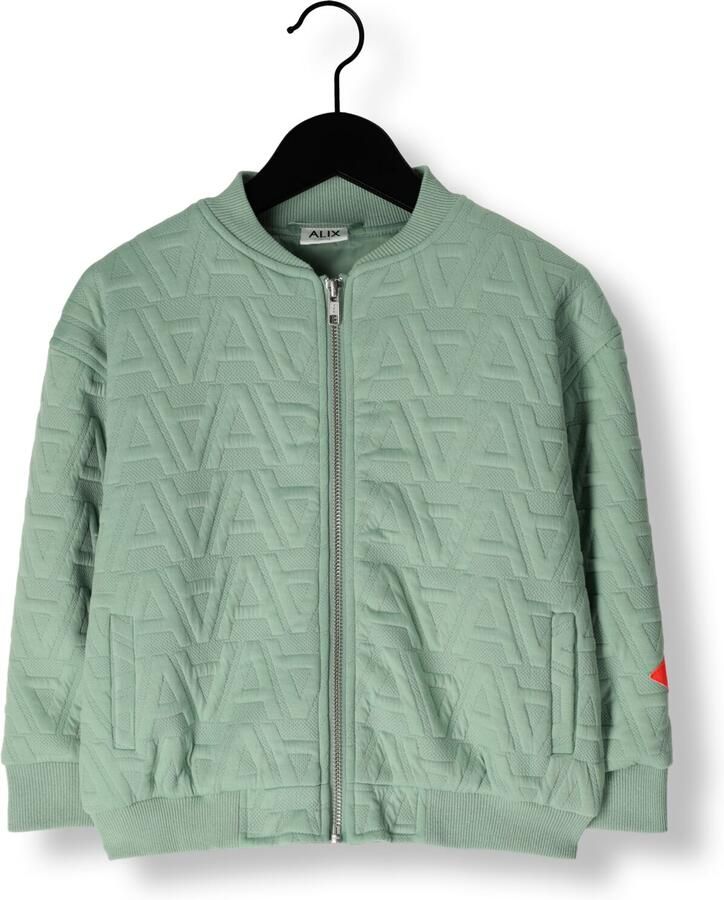 ALIX MINI Jongens Jassen Jacquard Bomber Jacket Mint - Foto 2