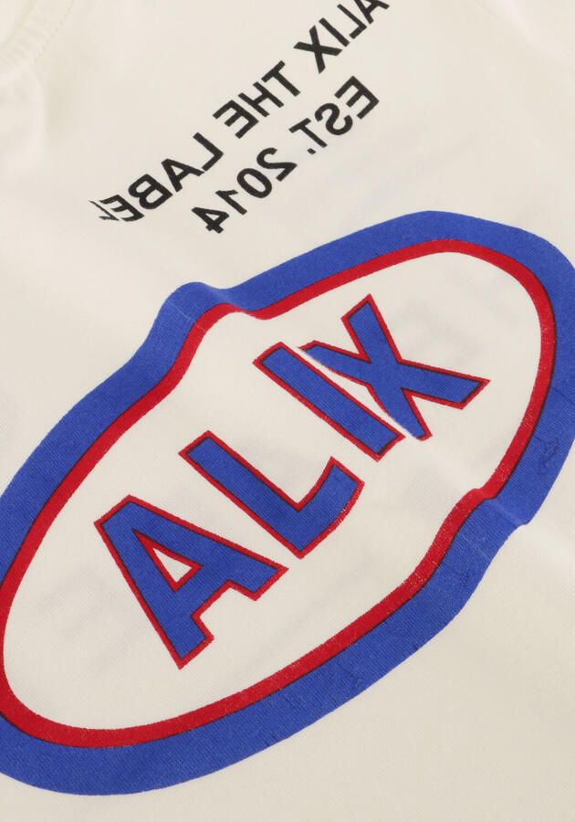 ALIX MINI Jongens Polo's & T-shirts Knitted Sports Artwork T-shirt Gebroken Wit - Foto 3
