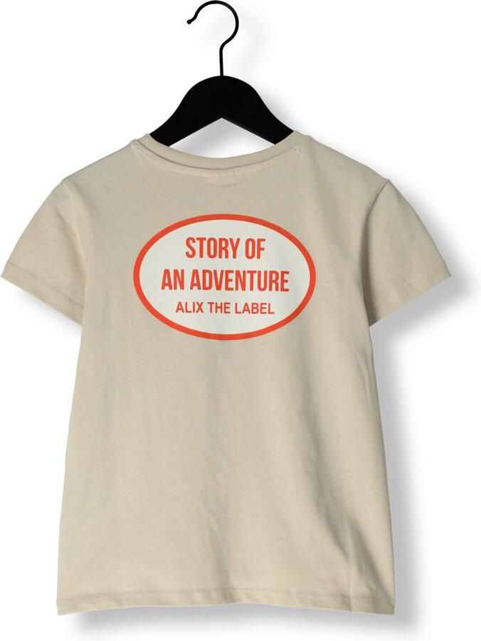 ALIX MINI Jongens Polo's & T-shirts Oval T-shirt Beige