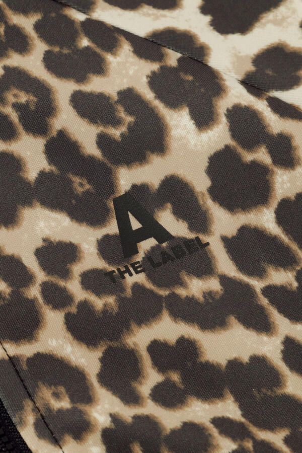 Alix the Label Alix Mini sweatvest met panterprint bruin - Foto 2