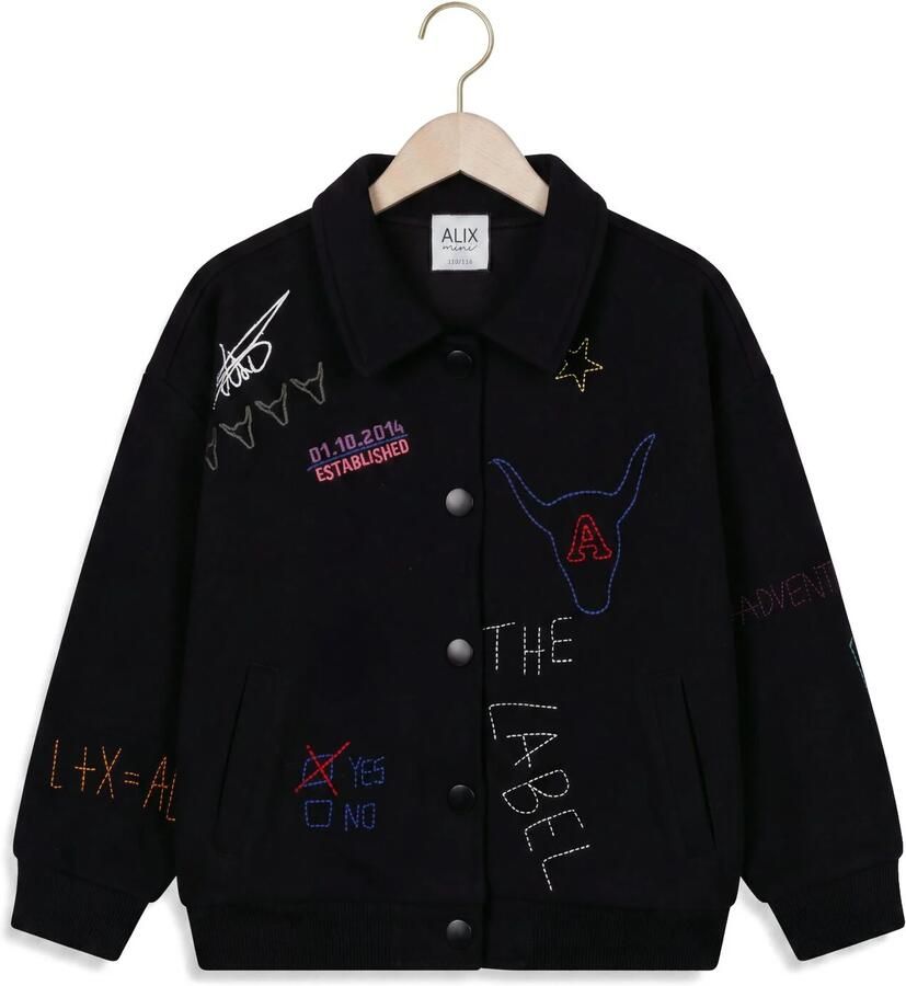 ALIX MINI Meisjes Jassen Patches Jacket Zwart