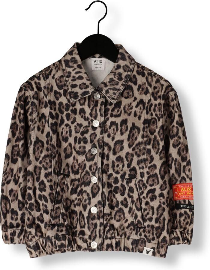 ALIX MINI Meisjes Jassen Woven Jaguar Denim Jacket Bruin - Foto 3