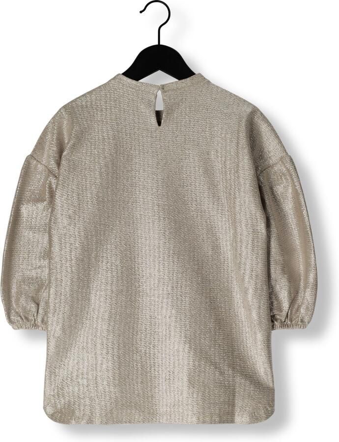 ALIX MINI Meisjes Jurken Knitted Silver Dress Goud - Foto 2