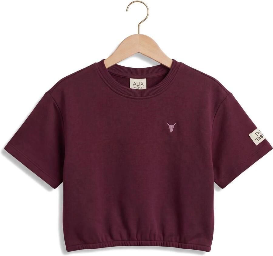ALIX MINI Meisjes Tops & T-shirts Cropped T-shirt Bordeaux