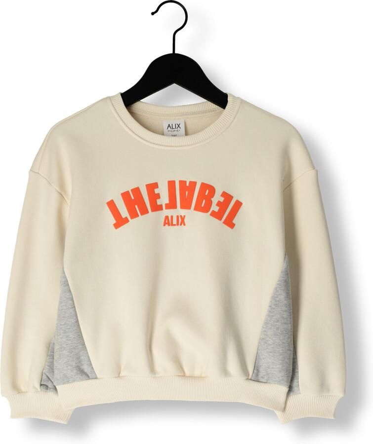 ALIX MINI Meisjes Truien & Vesten Colourblock Sweater Ecru - Foto 2