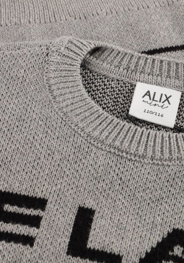 ALIX MINI Meisjes Truien & Vesten Knitted Jacquard Pullover Grijs - Foto 3