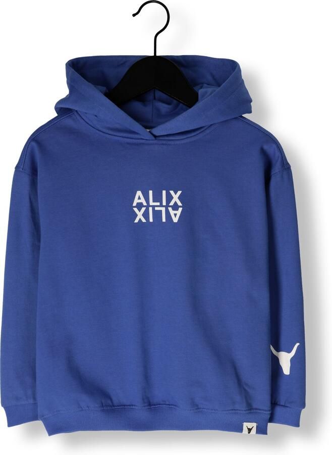 ALIX MINI Meisjes Truien & Vesten Knitted Logo Hoody Blauw - Foto 4