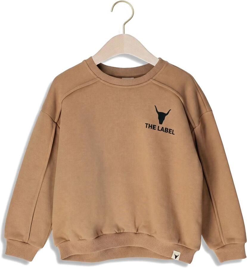 ALIX MINI Truien & Vesten Knitted Pintuck Sweater Camel