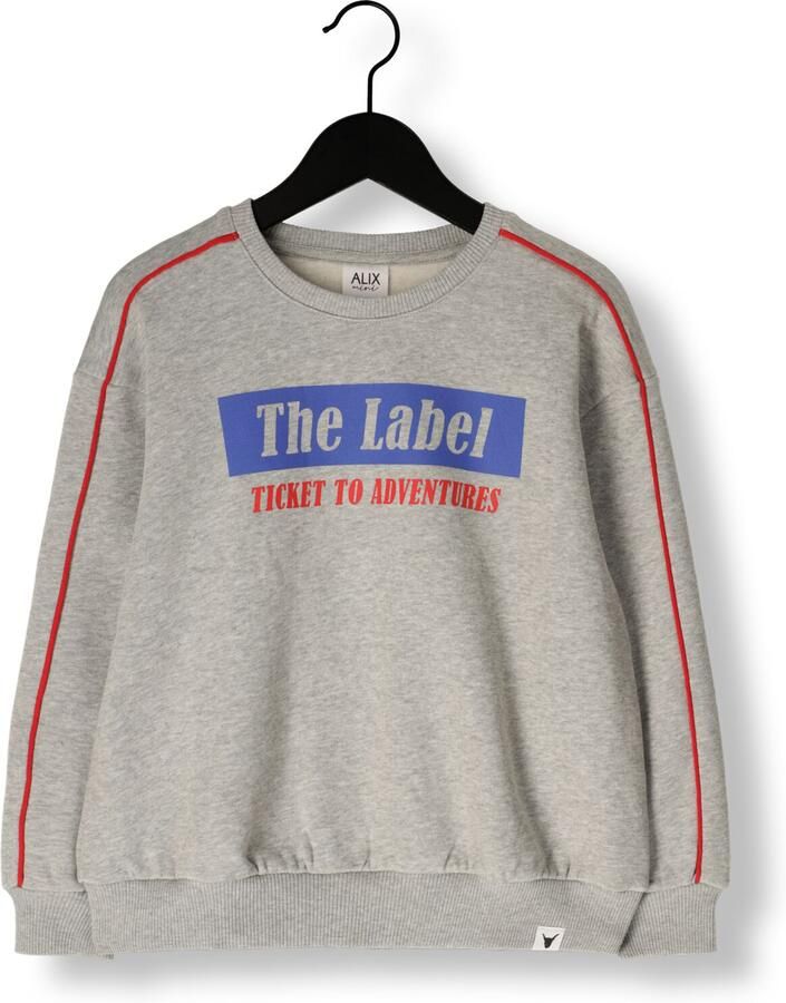 ALIX MINI Truien & Vesten Knitted Text Print Sweater Grijs - Foto 2