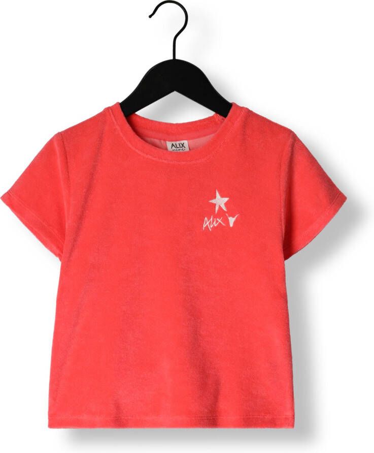 ALIX MINI Meisjes Tops & T-shirts Kids Knitted Terry T-shirt Koraal