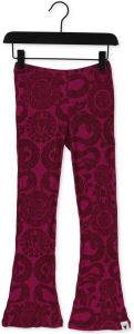Alix Mini Roze Flared Broek Teens Knitted Graphic Dragon Flared Pants
