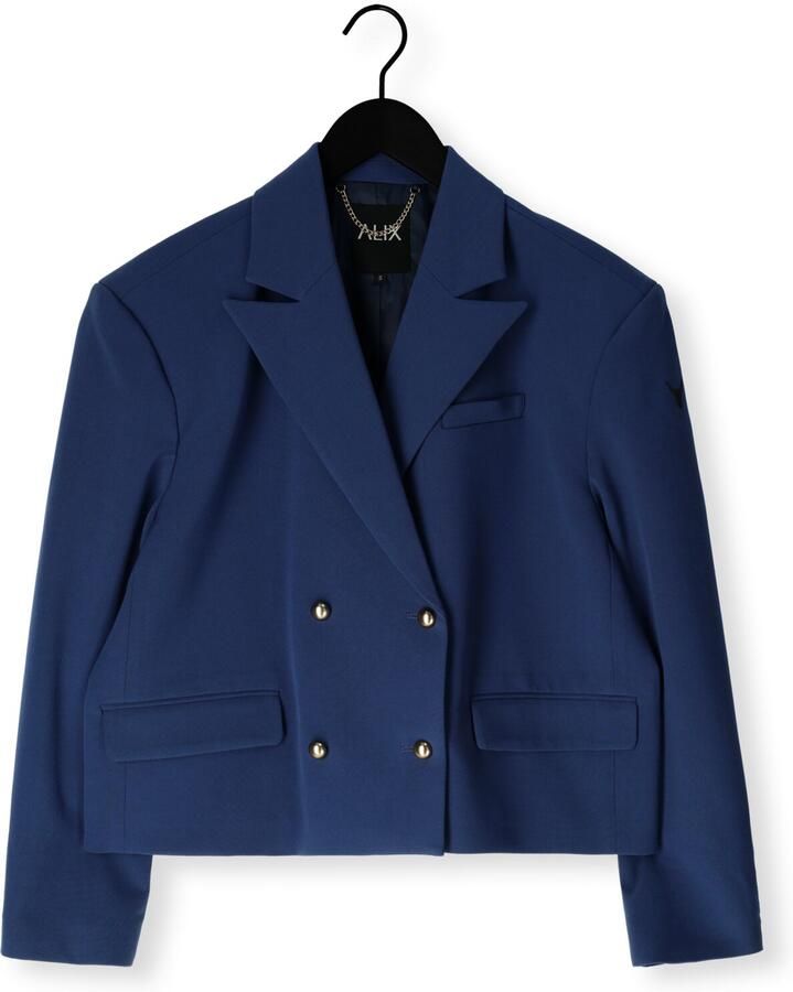 ALIX THE LABEL Dames Blazers Ladies Woven Boxy Blazer Donkerblauw - Foto 2