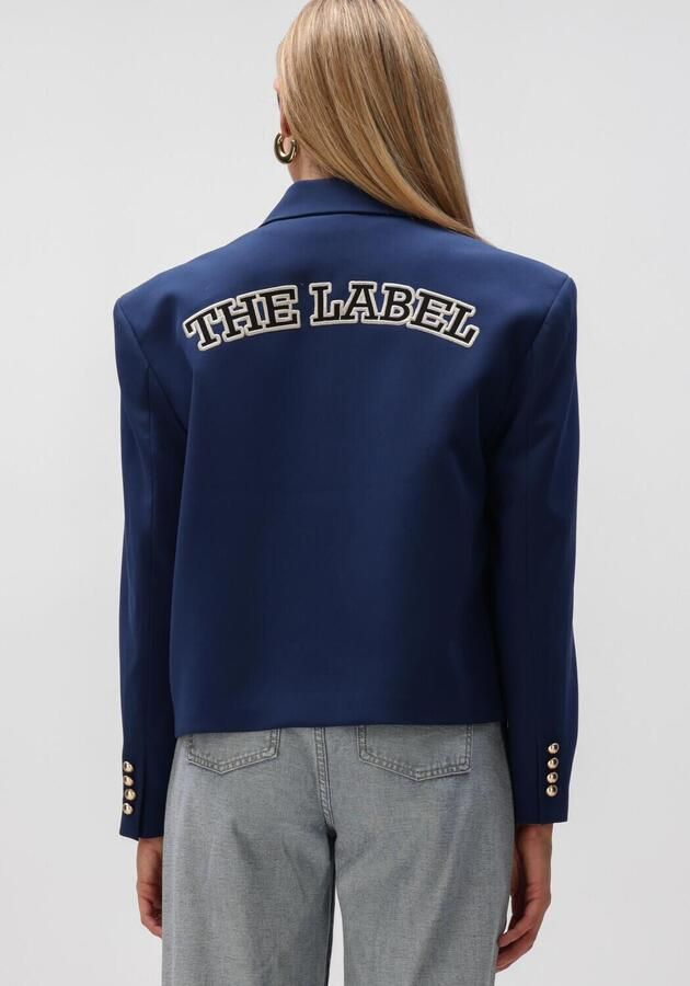 ALIX THE LABEL Dames Blazers Ladies Woven Boxy Blazer Donkerblauw - Foto 3