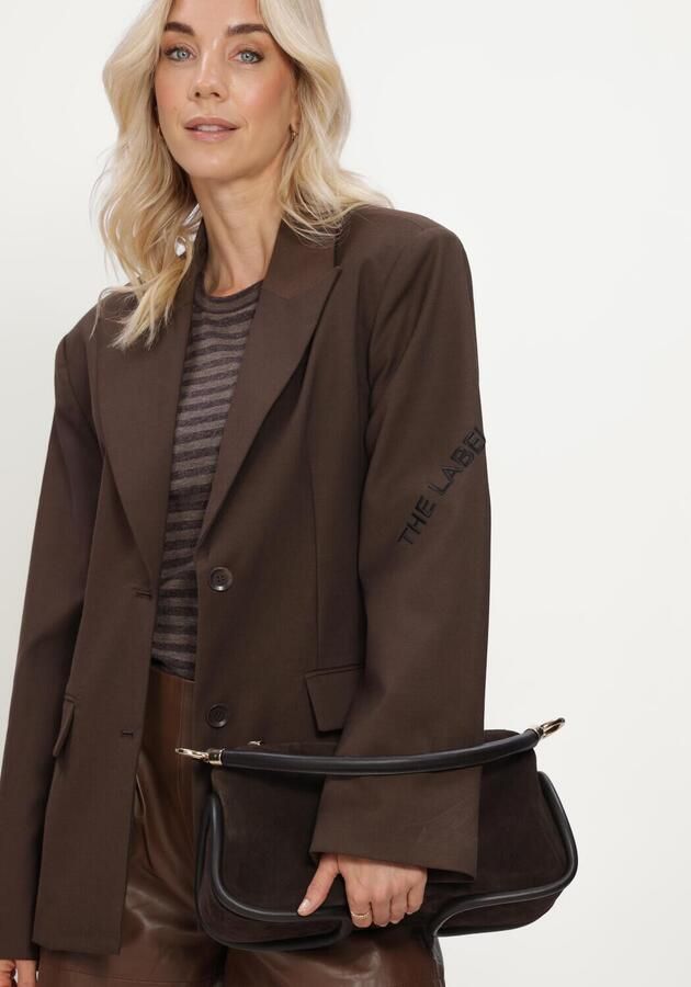 ALIX THE LABEL Dames Blazers Ladies Woven Fitted Blazer Bruin - Foto 4