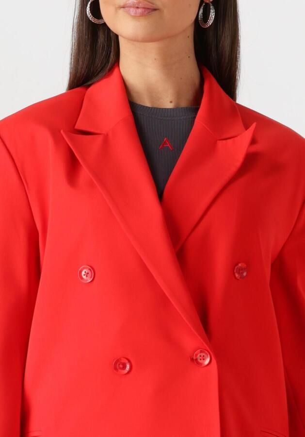 ALIX THE LABEL Dames Blazers Ladies Woven Oversized Blazer Rood - Foto 2